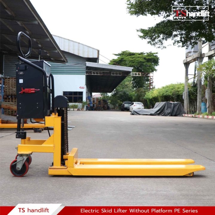 Section 02 electric skid lifter without platform pe series lowering