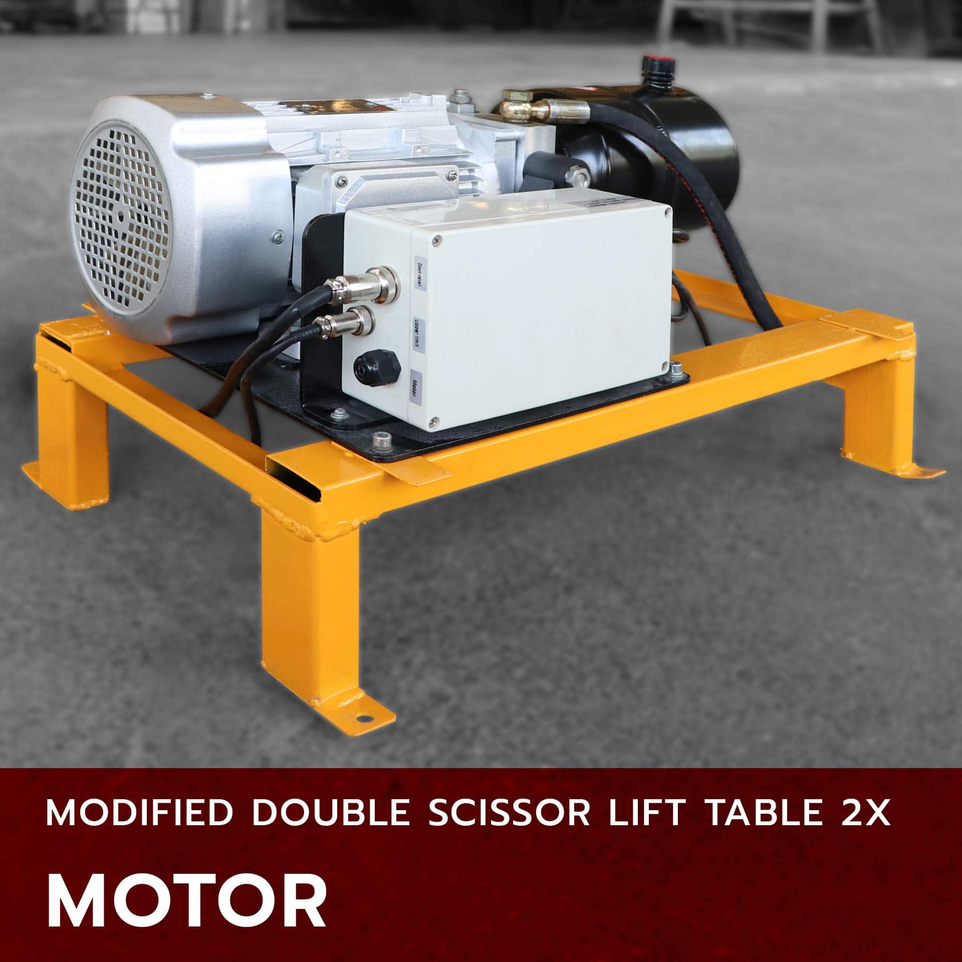 2. Modified double scissor lift table 2x motor 1