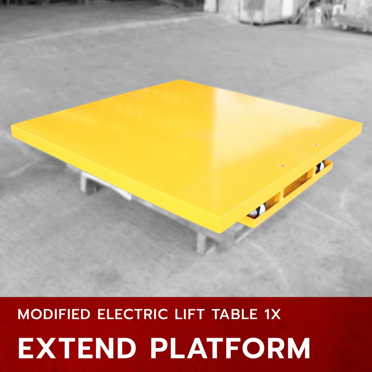 ภาพ Platform ขยายจาก size ปกติ ของ [Modified] Electric Lift Table 1X Enlarge platform