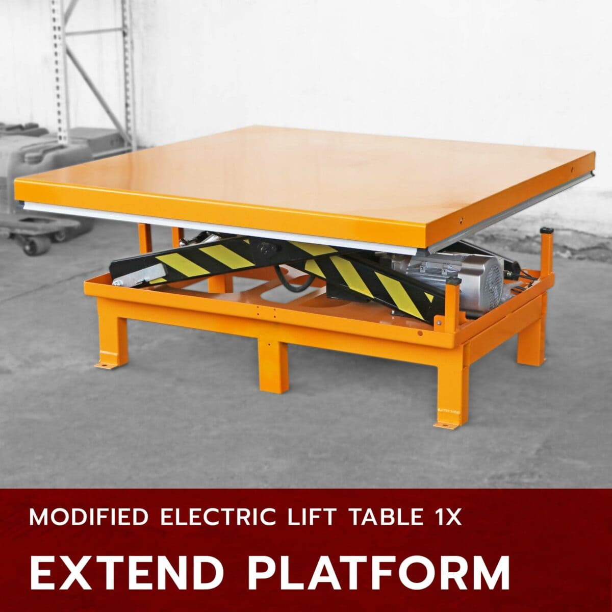 ขยายแพลตฟอร์ม [MODIFIED] X-LIFT TABLE 1X I ต่อขาเพิ่ม ผลิตหน้าโต๊ะใหม่